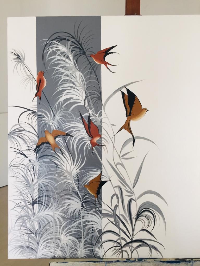 Canvas Painting 3 — original artwork at Paint Blue Sky studio