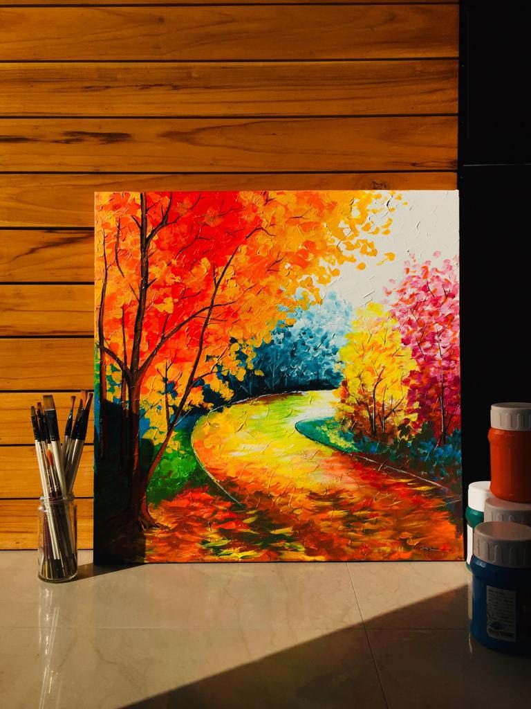 Canvas Painting 4 — original artwork at Paint Blue Sky studio