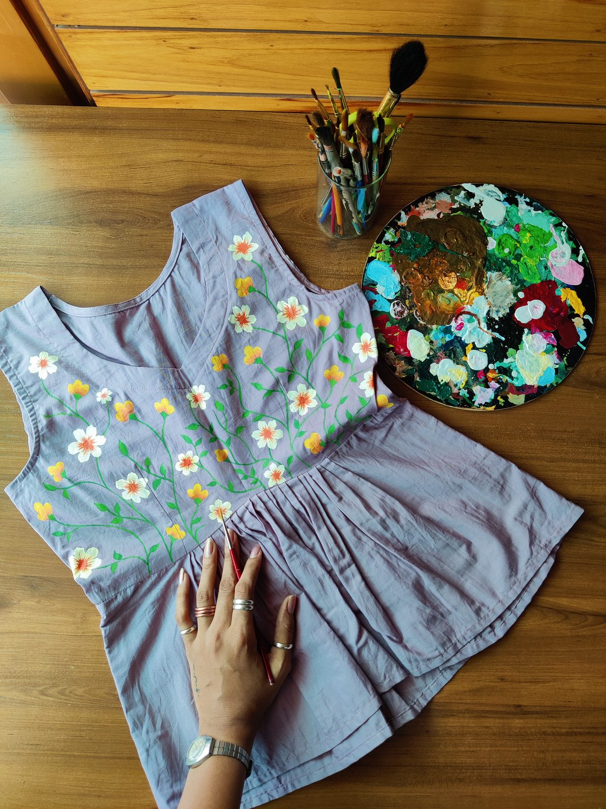 Fabric Art 14 — original artwork at Paint Blue Sky studio
